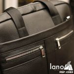Cặp da nam giá rẻ thời trang công sở giảm giá cực đẹp Lano CD83 - ngăn trước