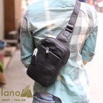 Túi da đeo chéo trước ngực Sling Bag thời trang cao cấp TDL32 đeo chéo