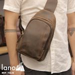 Túi da đeo trước ngực cho nam thời trang Lano cách điệu TDL36 đeo trước ngực