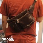 Túi đeo bụng nam da thật thời trang Lano tuyệt đẹp TĐB 002 đeo chéo sau lưng