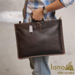Túi da nam cầm tay thời trang Lano gọn nhẹ CLT003 đeo chéo