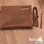 Túi da cầm tay cho nam Lano sang trọng lịch lãm CLT005