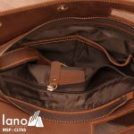 Túi da cầm tay cho nam Lano sang trọng lịch lãm CLT005 bên trong