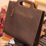 Túi cầm tay nam Lano da thật sang trọng lịch lãm tiện dụng CLT004 mặt sau