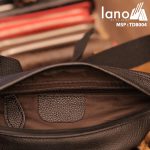 Túi đeo chéo bụng da bò thời trang Lano phong cách TĐB004 bên trong