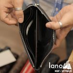 Ví cầm tay nam da bò thật Hautton mẫu mới nhất Lano 2018 đen bên trong