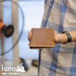 Ví cầm tay nam Hautton mỏng gọn thời trang Lano tiện lợi mới nhất 2018 VCTN024 nâu vàng cầm tay