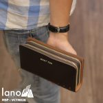 Ví cầm tay nam Lano da bò 2 ngăn kéo thời trang nam tính Hautton VCTN026 xách tay