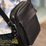 Túi da đeo chéo nam Lano cổ điển phong cách hiện đại KT86