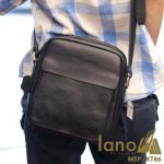Túi da đeo chéo nam Lano cổ điển phong cách hiện đại KT86 - đeo lưng
