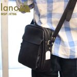Túi da đeo chéo nam Lano cổ điển phong cách hiện đại KT86 - đeo lưng