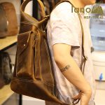 Túi da đeo chéo ngực nam Lano thời trang độc đáo TDL43 đeo vai