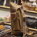 Túi da đeo chéo ngực nam Lano thời trang độc đáo TDL43