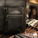 Túi da nam Lano đeo chéo thời trang da bò thật KT79