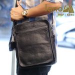 Túi đeo chéo nam Lano da bò sáp mới nhất 2018 KT85 - đeo vai