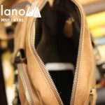Túi đeo chéo nam Lano da bò thật thời trang bụi bặm KT81 - vàng bò bên trong