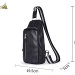 Túi da đeo chéo ngực nam Lano nhỏ gọn thời trang Hautton TDL41 kích thước