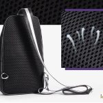 Túi da đeo chéo ngực nam Lano nhỏ gọn thời trang Hautton TDL41 mặt sau