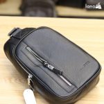 Túi da đeo chéo ngực nam Lano nhỏ gọn thời trang Hautton TDL41 nghiêng