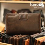 Ví cầm tay nam da bò thật Lano sang trọng lịch lãm VCTN030