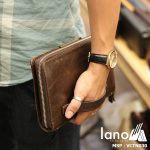 Ví cầm tay nam da bò thật Lano sang trọng lịch lãm VCTN030 cầm tay