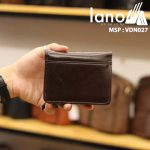 Ví da nam Lano nhỏ gọn da bò thật thời trang cao cấp VDN027