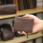 Ví da nam Lano dạng đứng nhỏ gọn thời trang da thật VDN026