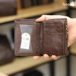 Ví da nam Lano dạng đứng nhỏ gọn thời trang da thật VDN026 bên trong