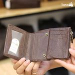 Ví da nam Lano dạng đứng nhỏ gọn thời trang da thật VDN026 bên trong