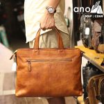 Cặp da nam cao cấp Lano đựng Macbook thời trang phong cách CD69 - xách tay