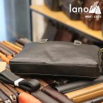 Cặp xách da nam cao cấp Lano đựng Macbook đẹp độc lạ CD72 - đáy túi