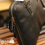 Cặp xách da nam cao cấp Lano đựng Macbook đẹp độc lạ CD72 - cạnh túi