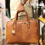 Cặp xách da nam cao cấp Lano đựng Macbook đẹp độc lạ CD72 - xách tay