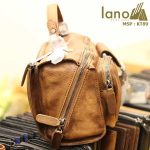 Túi da đeo chéo Lano gọn nhẹ tiện lợi KT89 - cạnh bên
