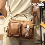 Túi da đeo chéo Lano gọn nhẹ tiện lợi KT89 - đeo lưng