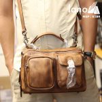 Túi da đeo chéo Lano gọn nhẹ tiện lợi KT89 - đeo chéo