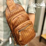Túi da đeo ngực nam Lano thời trang sang trọng đẳng cấp cho phái mạnh TDL52