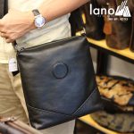 Túi da nam đeo chéo đựng iPad Lano thời trang công sở KT93 đen - đeo chéo