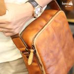 Túi da nam Lano dạng hộp thời trang cao cấp KT91