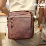 Túi đeo chéo nam da thật Lano khỏe khoắn tiện lợi KT103 - đeo lưng