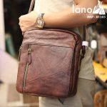 Túi đeo chéo nam da thật Lano khỏe khoắn tiện lợi KT103 - đeo chéo
