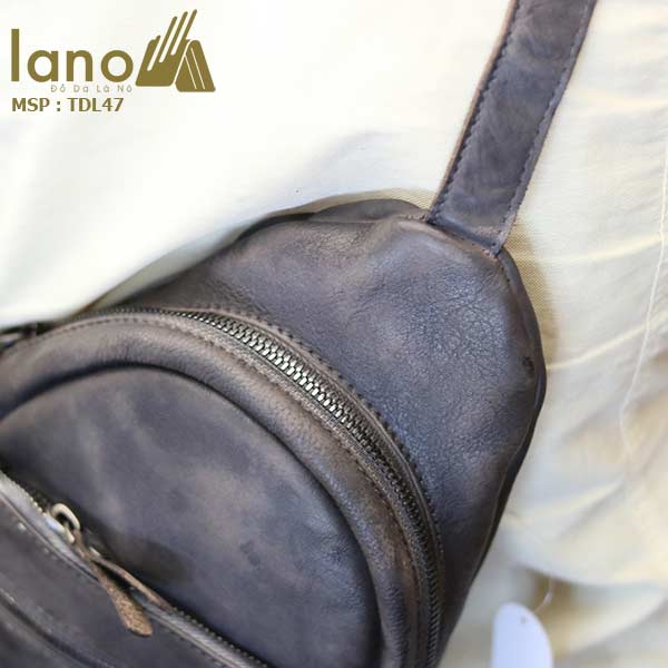 Túi đeo chéo ngực nam Lano da bò cao cấp tiện dụng mẫu mới 2018 TDL47