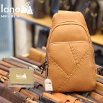 Túi đeo ngực nam Lano thời trang cao cấp TDL50 vàng