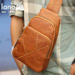 Túi đeo ngực nam Lano thời trang cao cấp TDL50 - đeo trước ngực