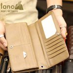 Ví cầm tay nam công sở da bò Lano thời trang lịch lãm VCTN032 - bên trong