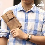 Ví cầm tay nam công sở Lano thời trang tuyệt đẹp 2018 VCTN032-N trên tay