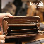 Ví cầm tay nam Lano da bò thật gọn nhẹ tinh tế VCTN039 - bên trong