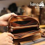 Ví cầm tay nam sang trọng Lano da bò thật VCTN054 - bên trong
