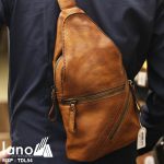 Túi da nam đeo ngực thời trang da bò đẳng cấp phái mạnh TDL54 đeo lưng