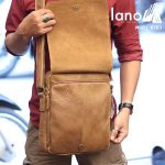 Túi đeo chéo nam đựng iPad da bò thời trang cao cấp KT83 bên trong
